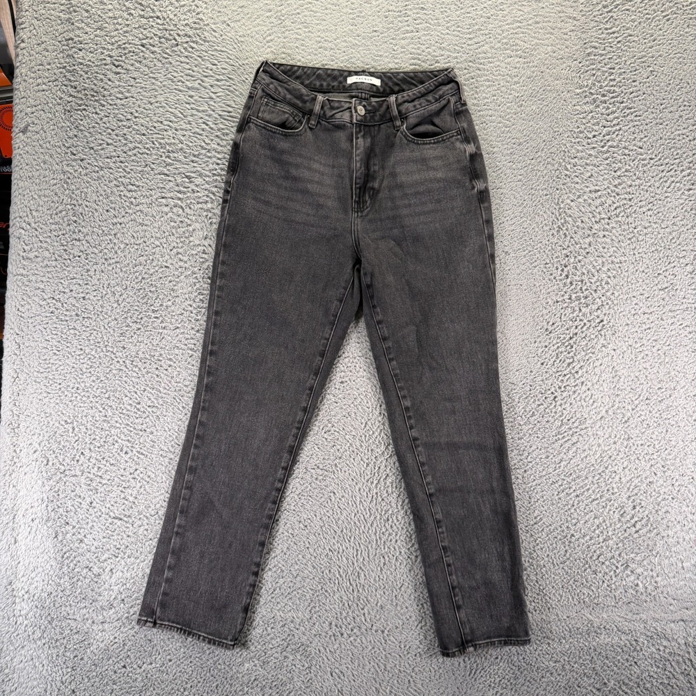 PacSun Jeans Women's 26x28 Black Cotton Denim Mom Ankle Tapered Leg Streetwear
